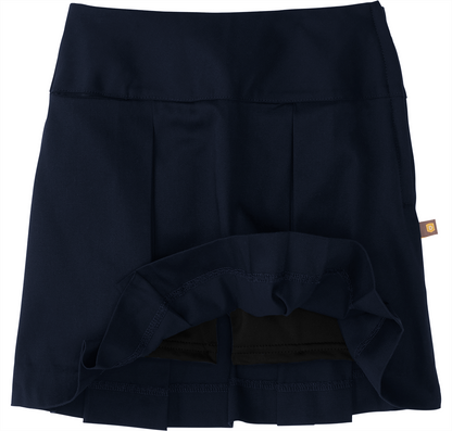 Drop Yoke Kick Pleat Skort