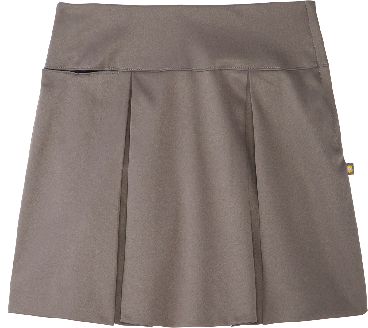 Drop Yoke Kick Pleat Skort