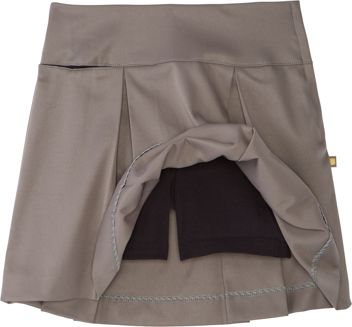 Drop Yoke Kick Pleat Skort