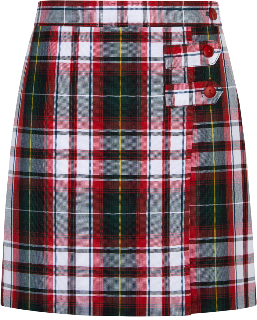 Double Tab Pleated Skort