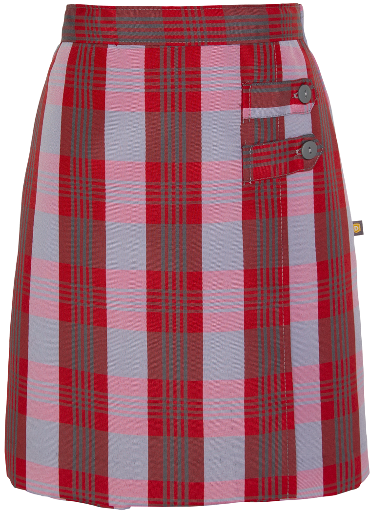 Double Tab Pleated Skort