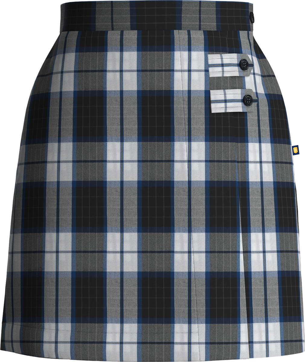 Double Tab Pleated Skort