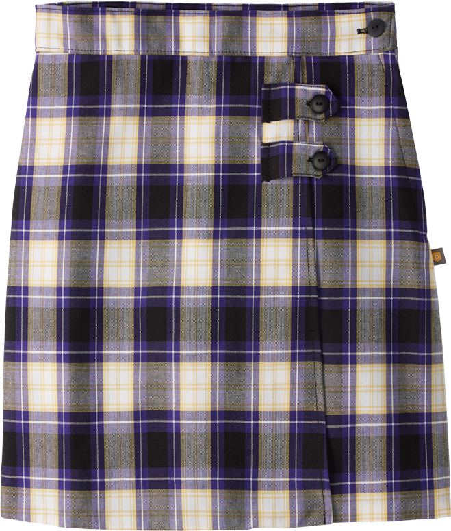 Double Tab Pleated Skort