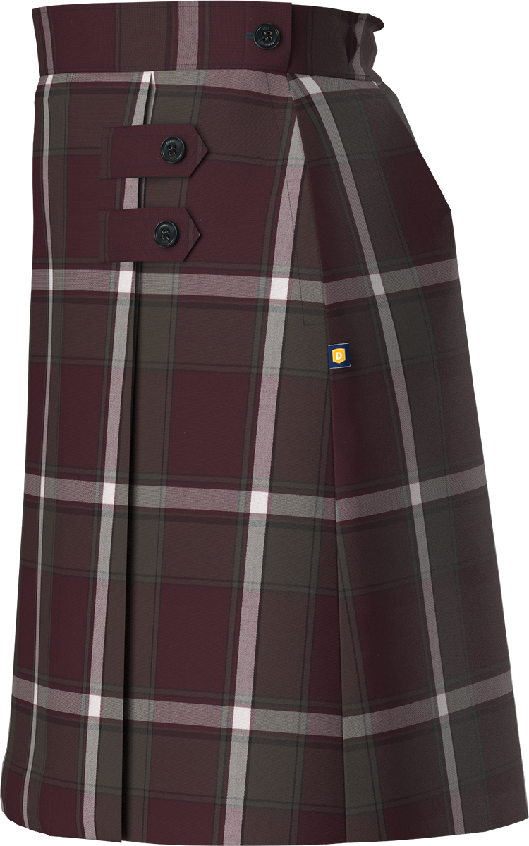 Double Tab Pleated Skort