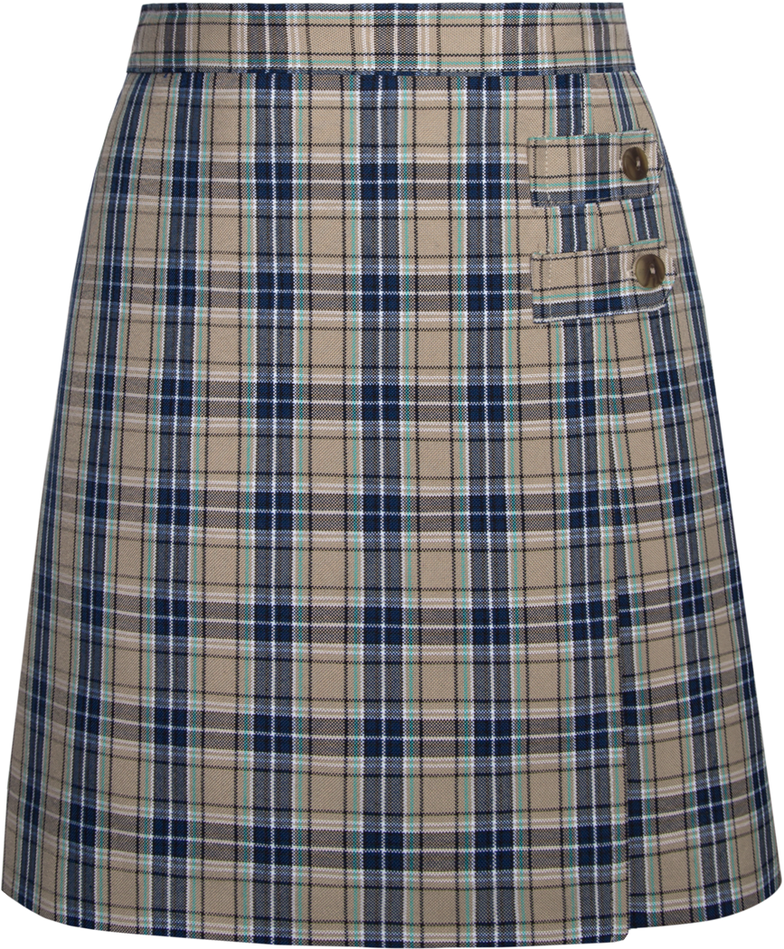 Double Tab Pleated Skort