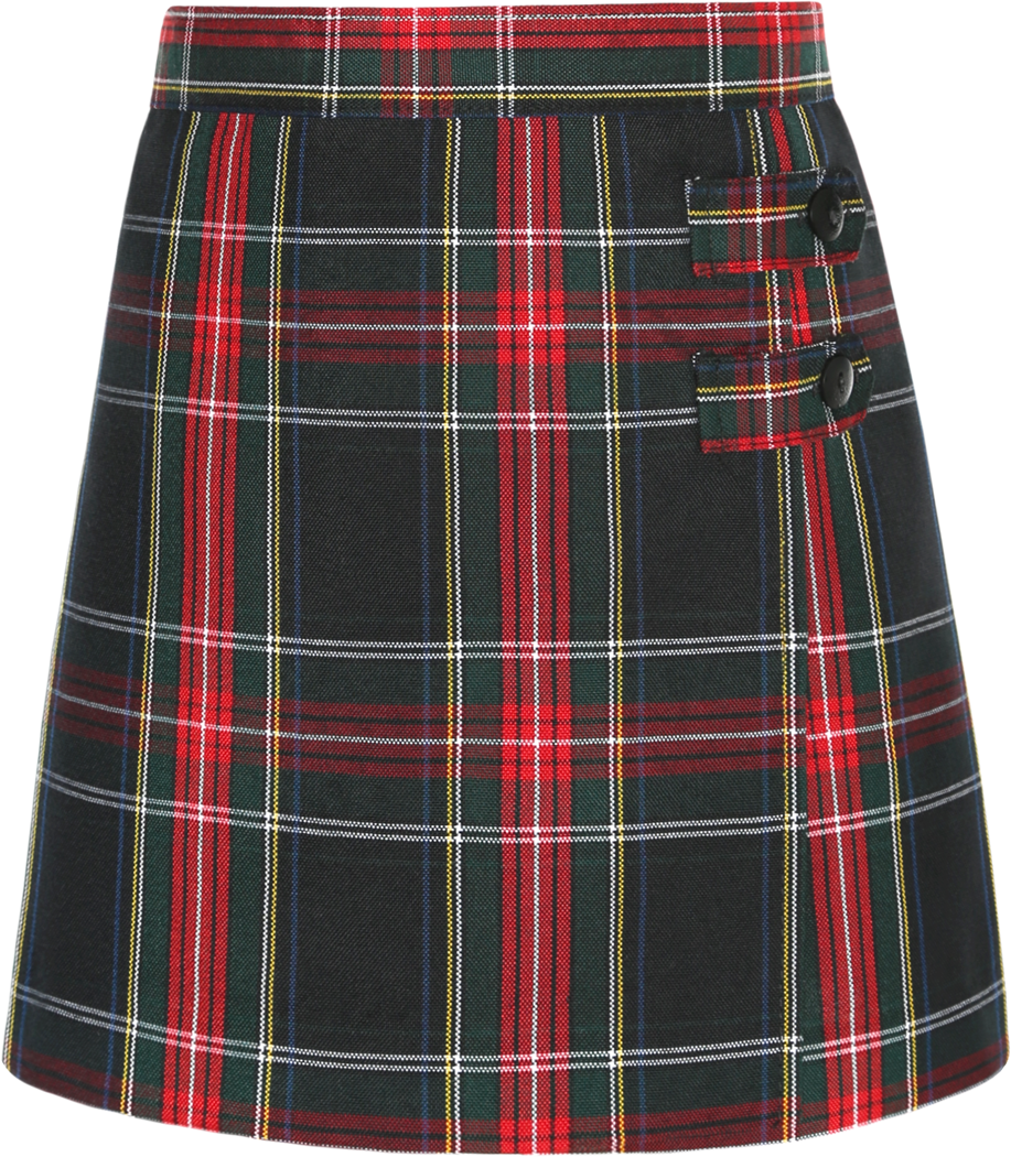 Double Tab Pleated Skort