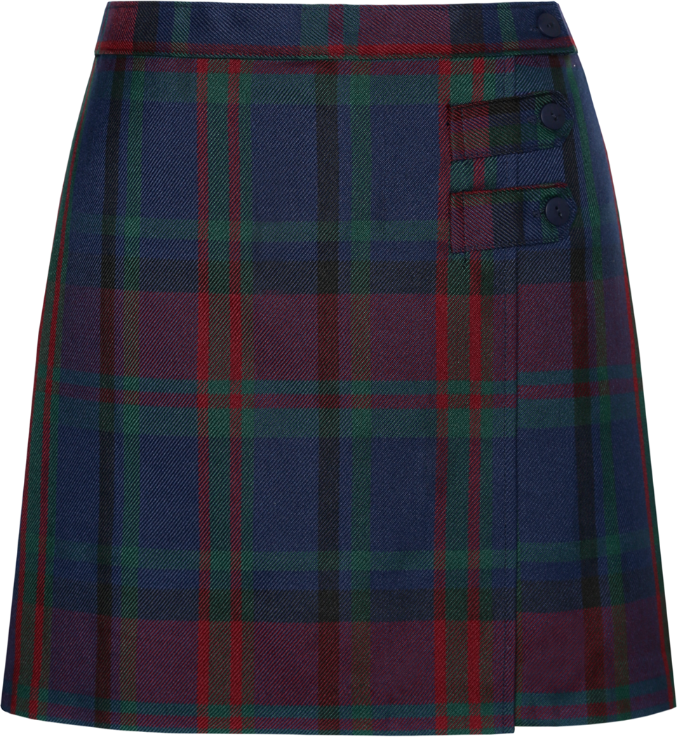 Double Tab Pleated Skort