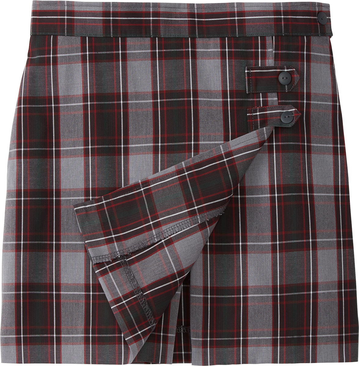 Double Tab Pleated Skort