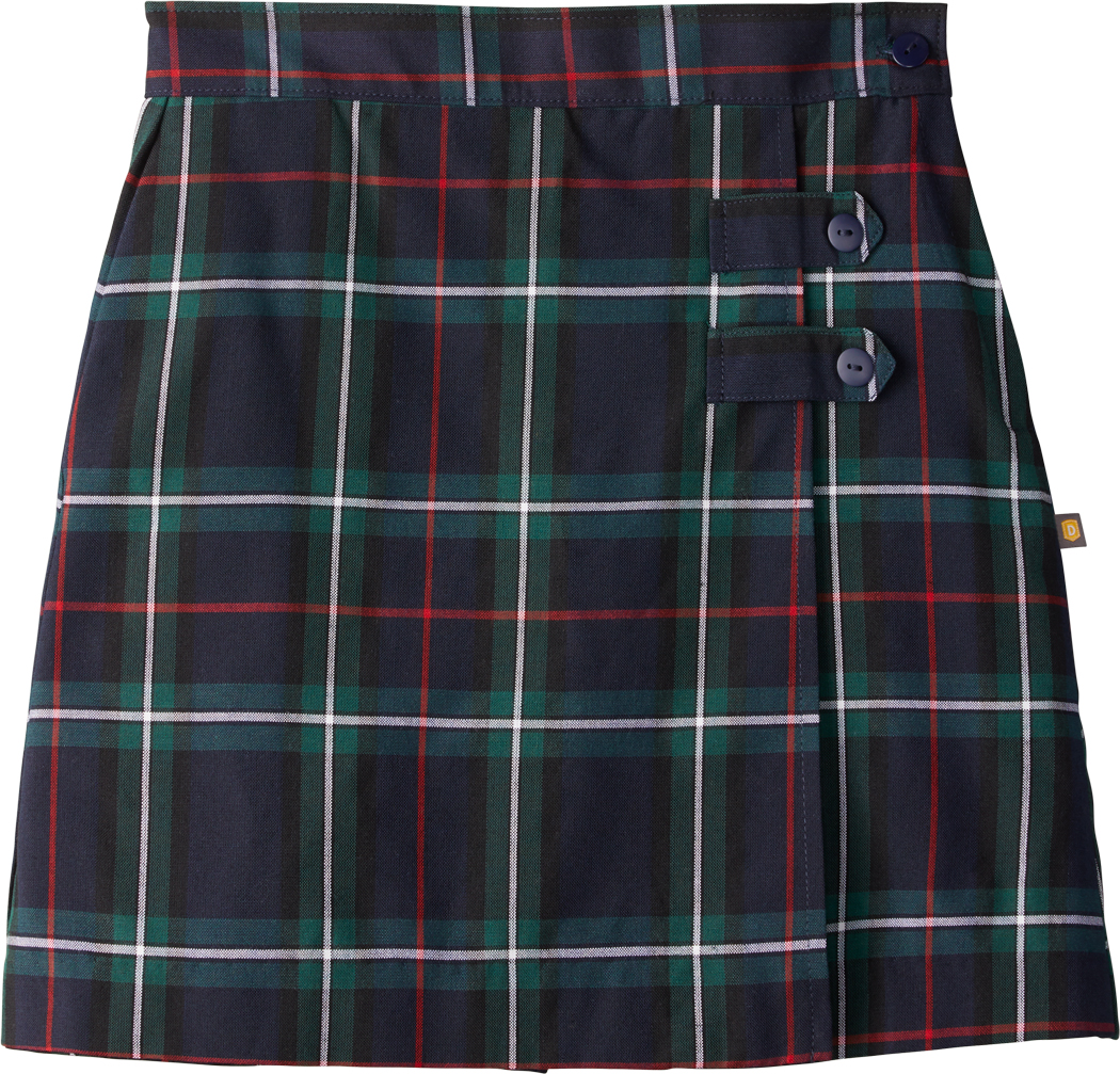 Double Tab Pleated Skort