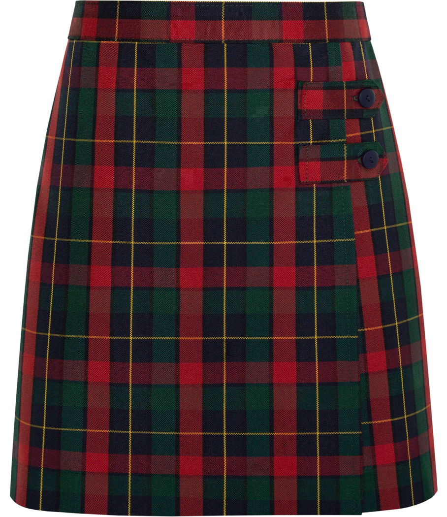 Double Tab Pleated Skort