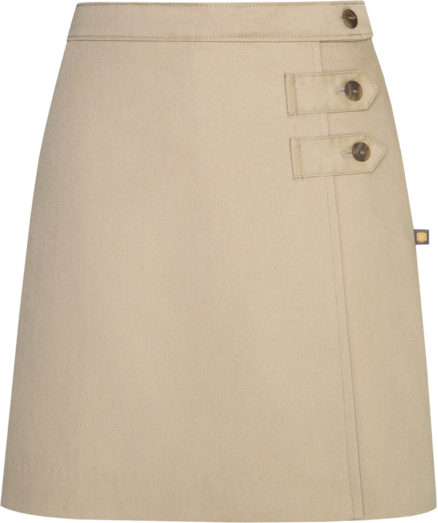 Double Tab Pleated Skort