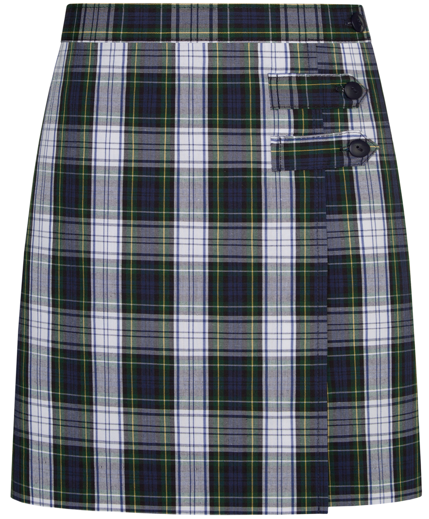 Long Double Tab Pleated Skort