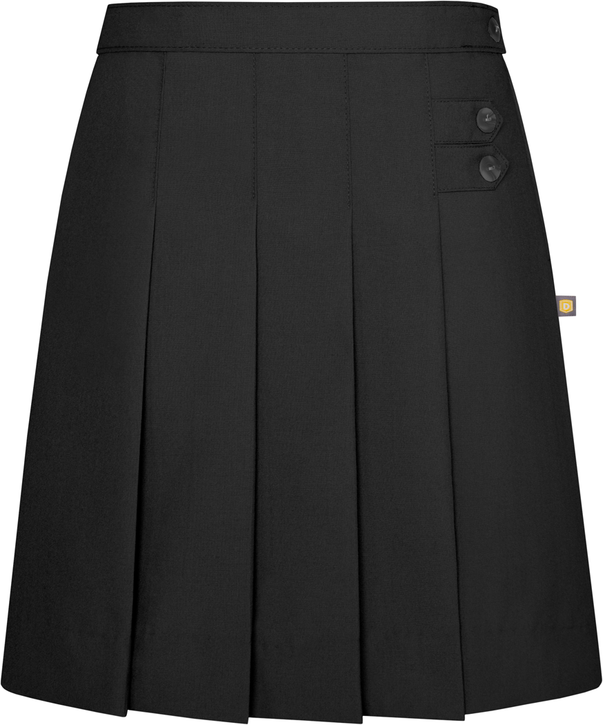 Double Tab Front Pleat Skirt