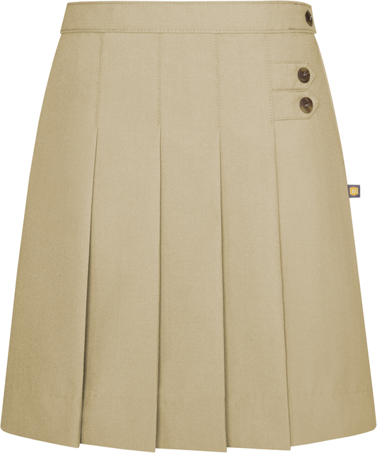 Double Tab Front Pleat Skirt