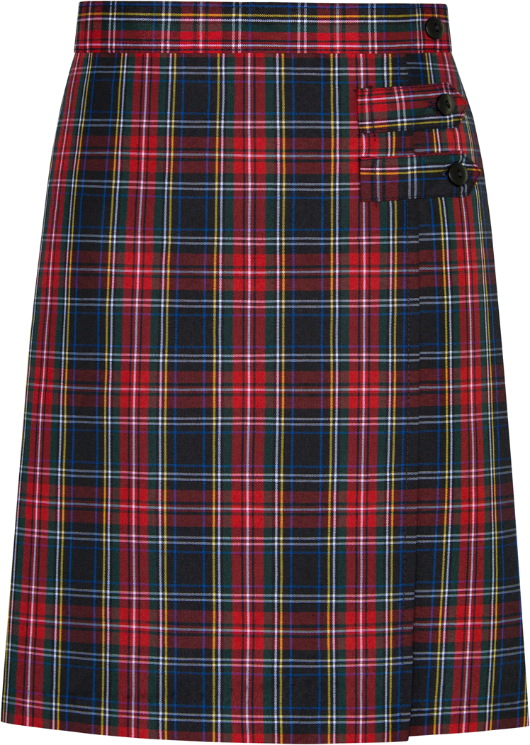 Long Double Tab Pleated Skort