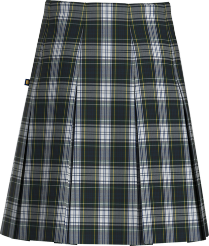 High Waist Box Pleat Skirt