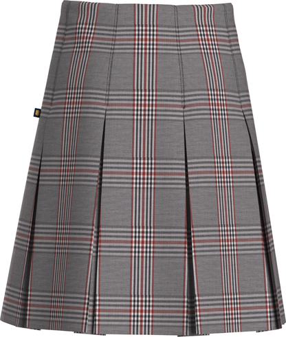 High Waist Box Pleat Skirt