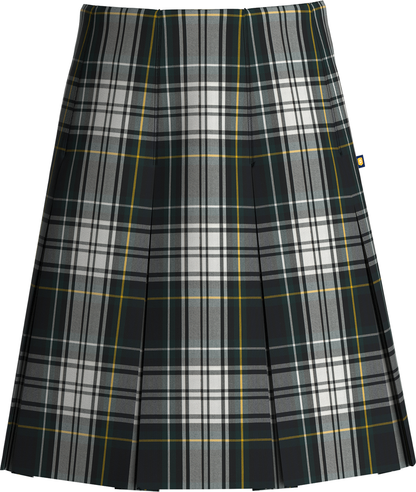 High Waist Box Pleat Skirt