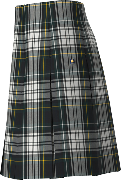 High Waist Box Pleat Skirt