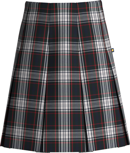 High Waist Box Pleat Skirt