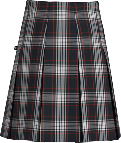 High Waist Box Pleat Skirt