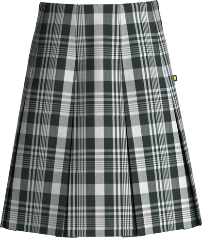 High Waist Box Pleat Skirt