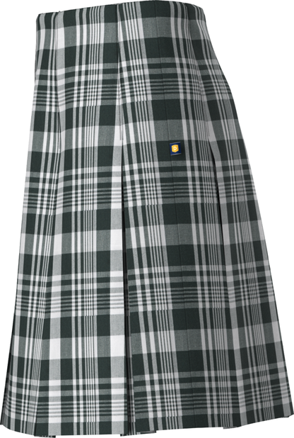 High Waist Box Pleat Skirt