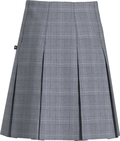 High Waist Box Pleat Skirt