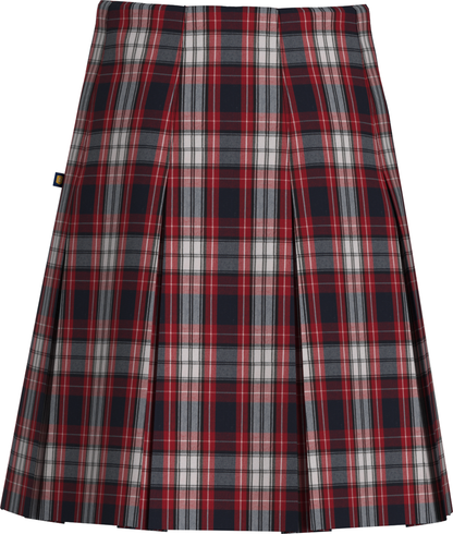 High Waist Box Pleat Skirt