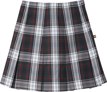 High Waist Box Pleat Skirt