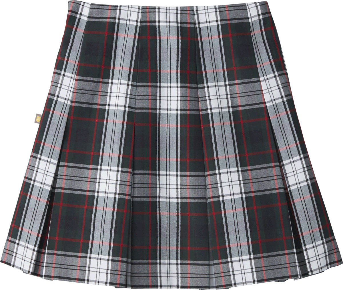 High Waist Box Pleat Skirt