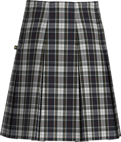 High Waist Box Pleat Skirt