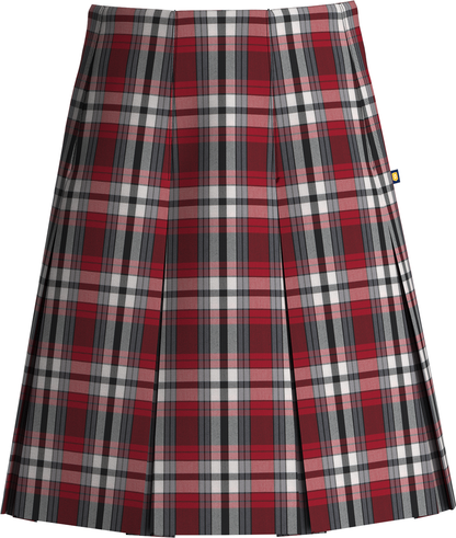 High Waist Box Pleat Skirt