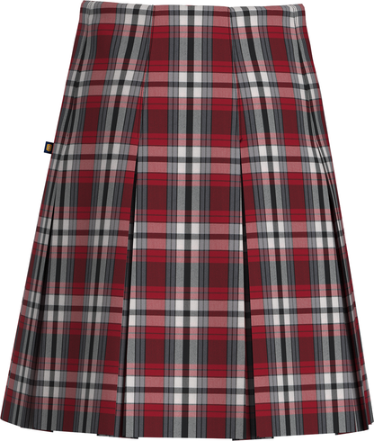 High Waist Box Pleat Skirt