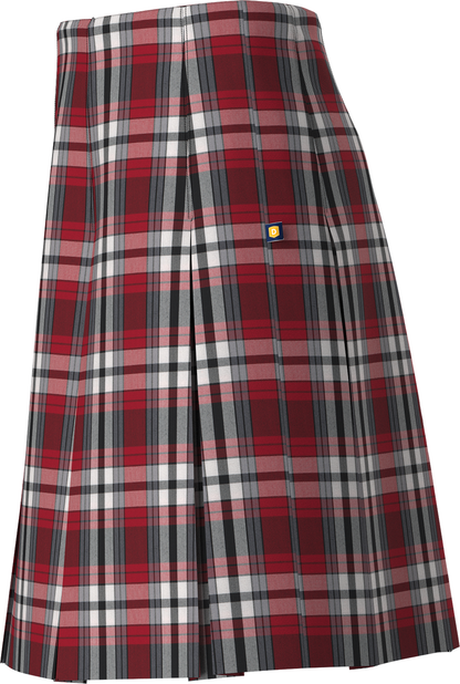 High Waist Box Pleat Skirt