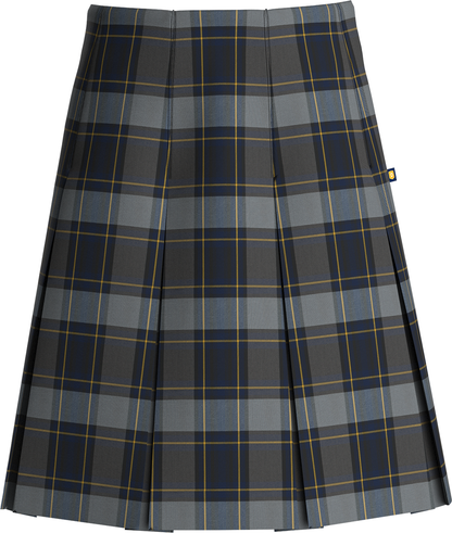 High Waist Box Pleat Skirt