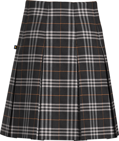 High Waist Box Pleat Skirt