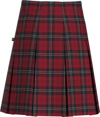 High Waist Box Pleat Skirt