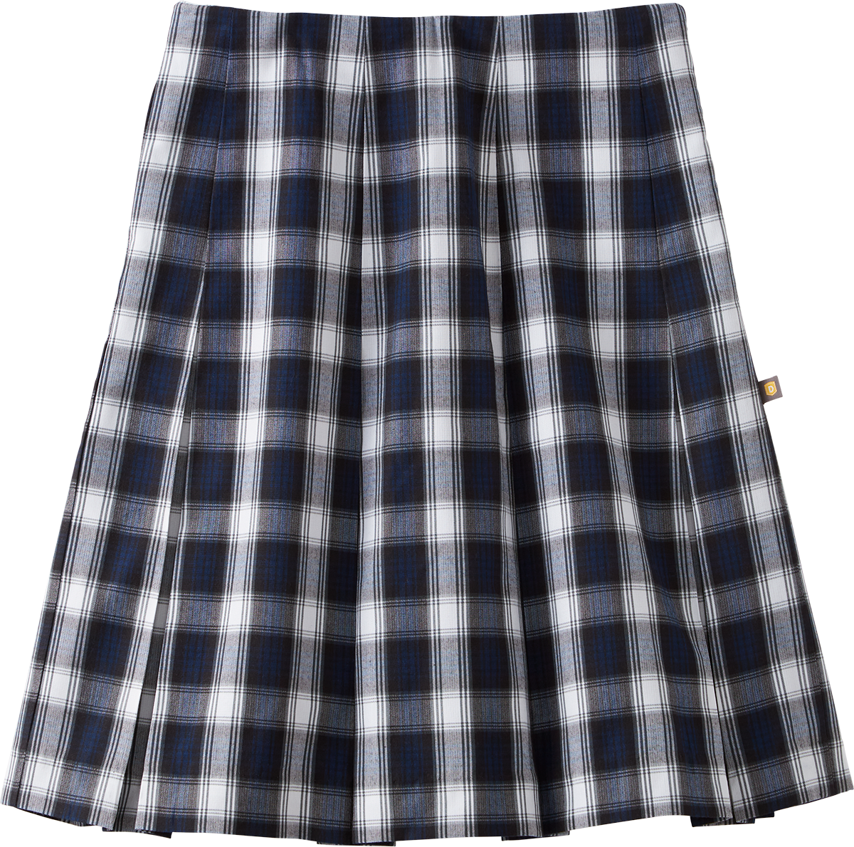 High Waist Box Pleat Skirt