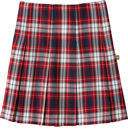 High Waist Box Pleat Skirt