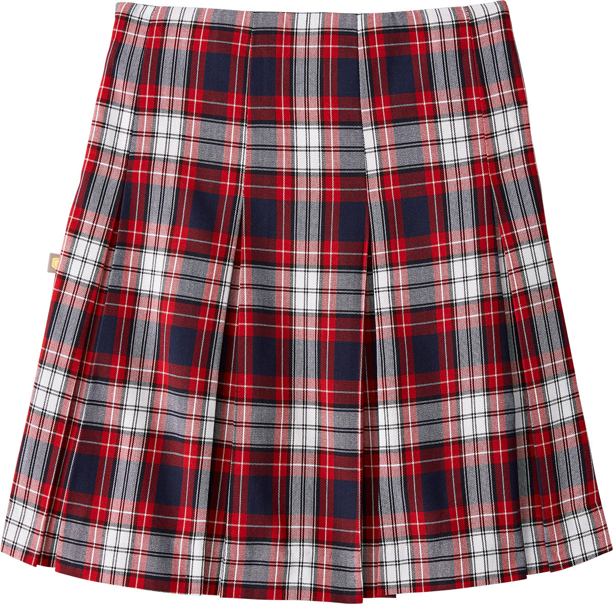 High Waist Box Pleat Skirt