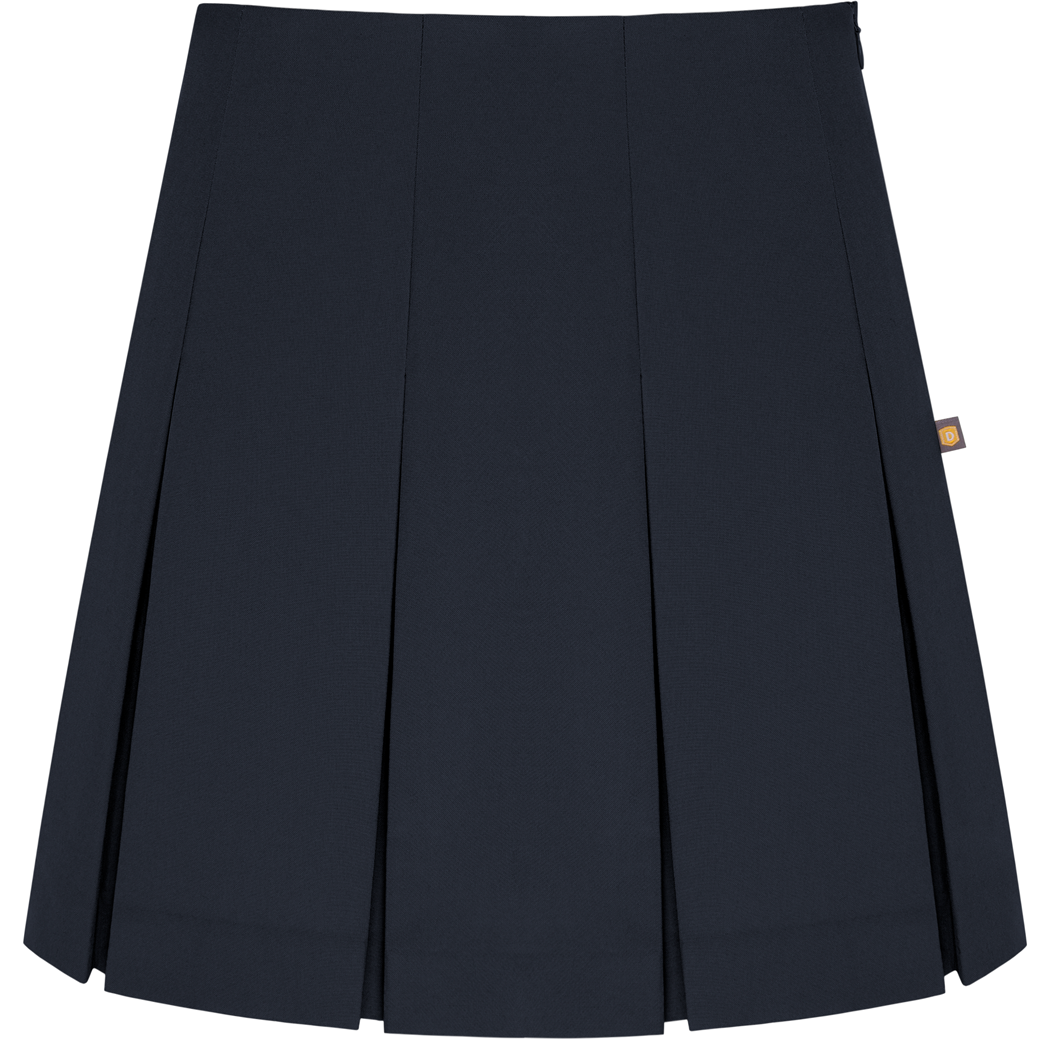 High Waist Box Pleat Skirt