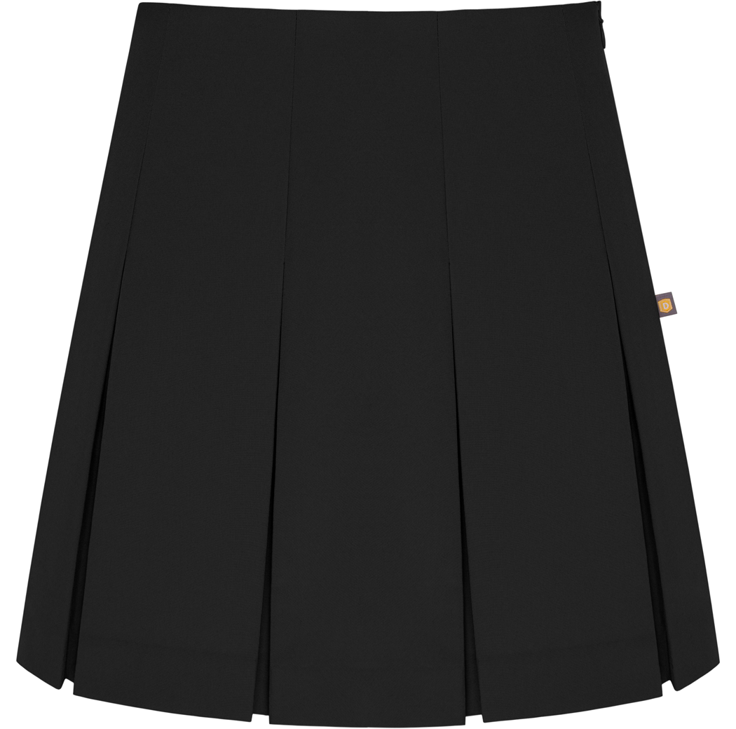 High Waist Box Pleat Skirt