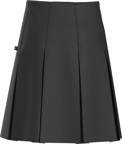 High Waist Box Pleat Skirt