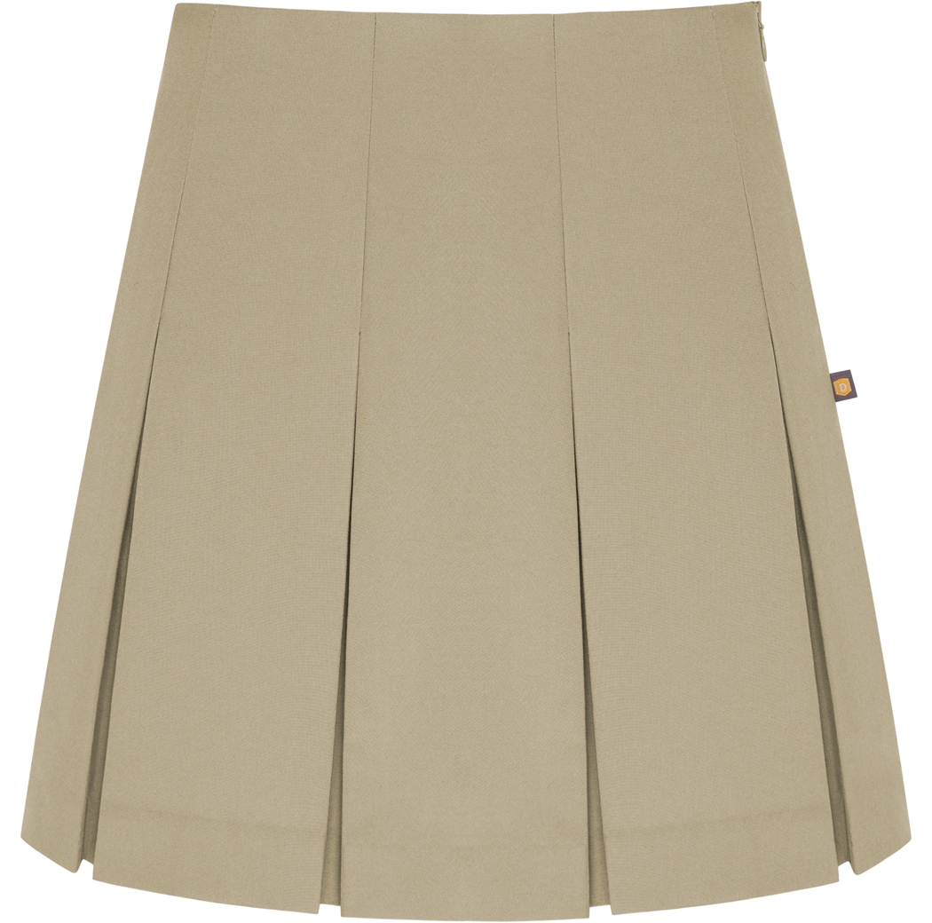 High Waist Box Pleat Skirt