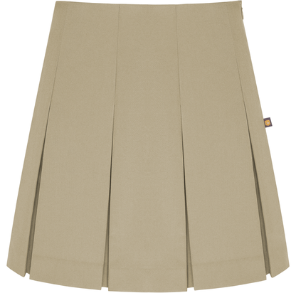 High Waist Box Pleat Skirt