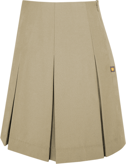 High Waist Box Pleat Skirt