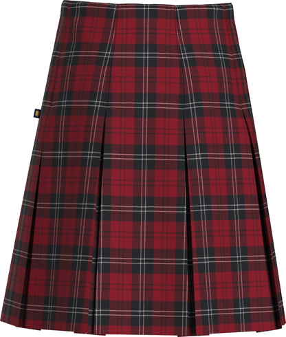 Long High Waist Box Pleat Skirt