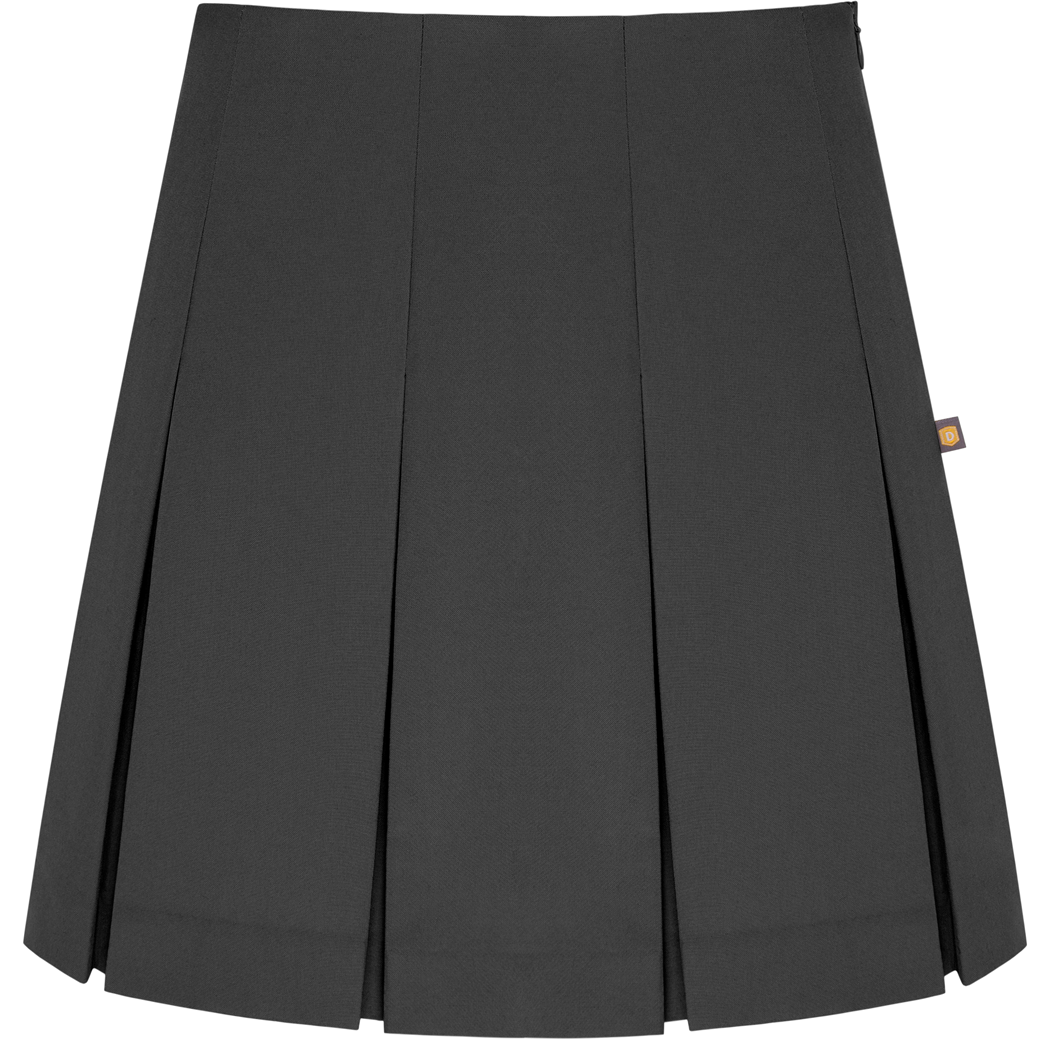 Long High Waist Box Pleat Skirt