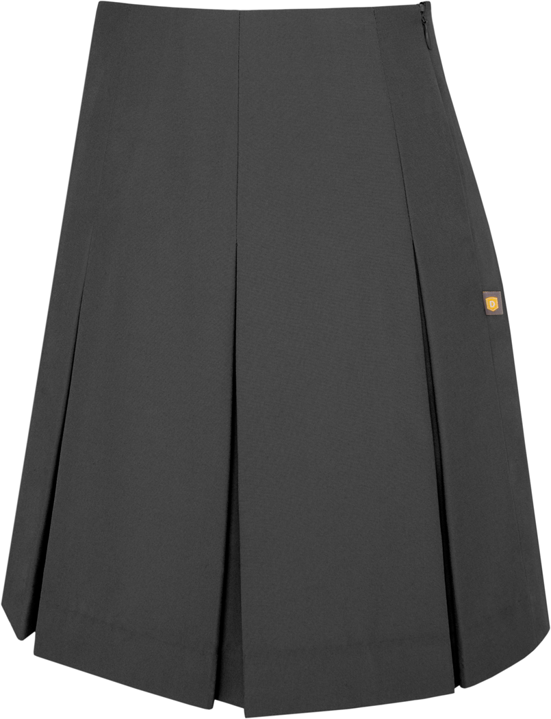 Long High Waist Box Pleat Skirt